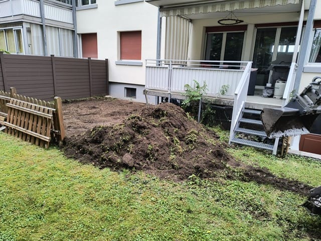 Garten Landschaftsbau - Vorher